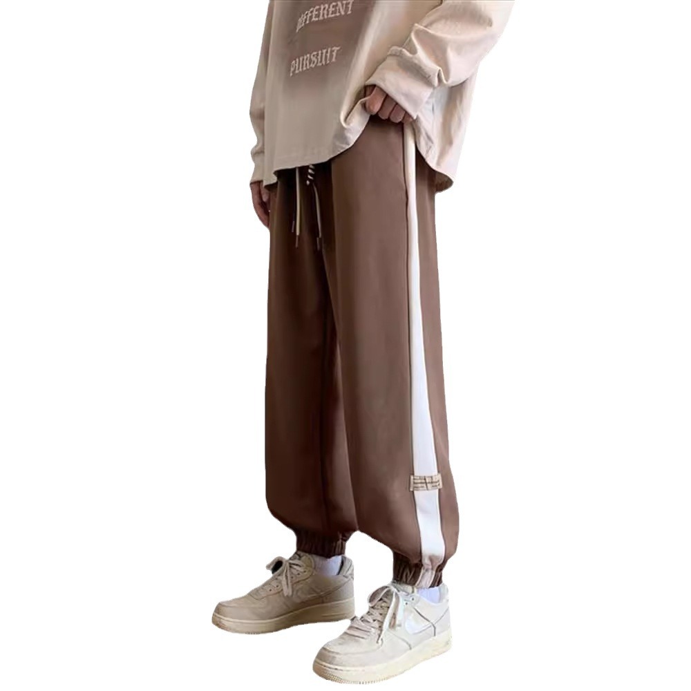 裤子男款春秋款男士休闲裤秋冬季薄款卫裤男生宽松束脚运动裤男裤