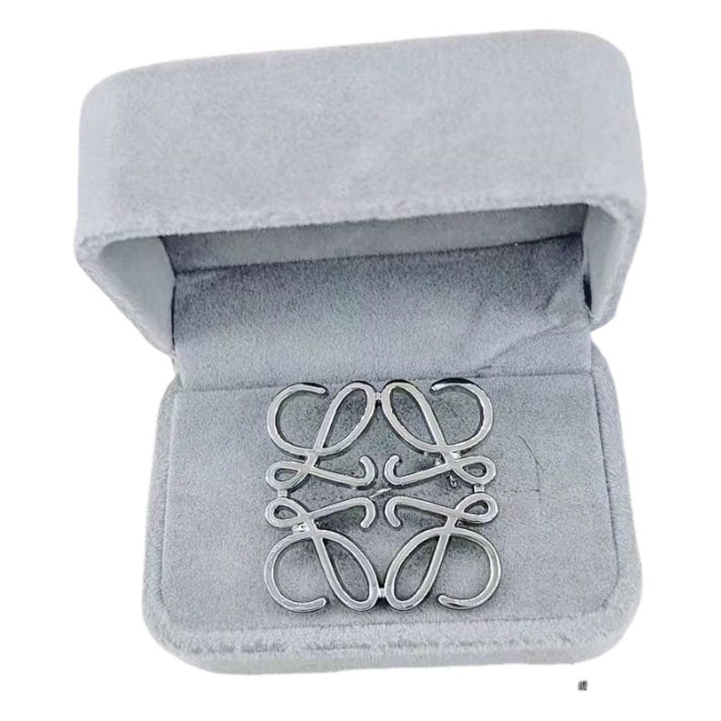 Luojia Brooch Square Pin Simple Fashion Clothing Accessories Versatile Small Fragrance Suit Collar Pin L Alloy Products
