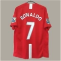 0708 manchester united home short-sleeved number 7 + double premier league
