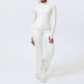 Jacket + bell bottoms - ivory white