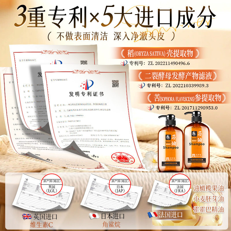 Beauty Dao Japanese Horse Oil Shampoo 600ml Oil-removing Fluffy Hair Care Bath Kit Factory Outlet