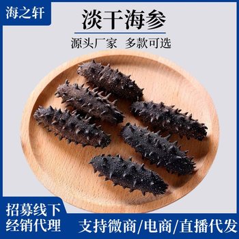 Deep Sea Pure Light Dried Dalian Sea Cucumber Dry Goods One Piece Starting Batch Liaocheng Light Dried Ginseng Bulk Wholesale Sea Cucumber Gift Box