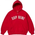 G05 # Embellished flocking SS25 chest rhinestone zipper hooded baseball jacket American style trendy coat red