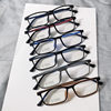 Pure Titanium Glasses Frame Ultra Light TR90 Myopia Glasses Men's Full Frame Elastomeric Lacquer Glasses Business Box 9821