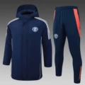 2425 manchester united cotton coat royal blue