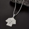 Europe and the United States cross-border trend hip-hop World Cup gold-plated diamond C Luo No. 7 jersey pendant necklace necklace manufacturers wholesale