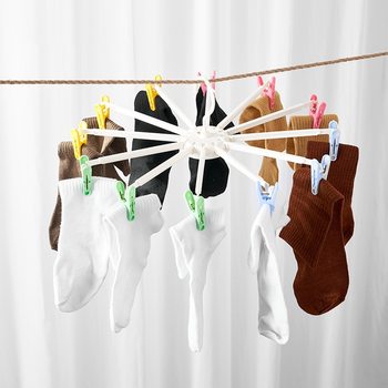 Household Foldableing Umbrella Drying Rack 8-Head Sock Drying Rack Dormitory Drying Manufacturer Direct Supply 1133 5160