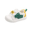 Xiao Liu Bao Spring and Autumn 1-2 Years Old Waterproof Leather Toddler Shoes Infant Non-slip Soft Bottom White Shoes for Boys and Girls