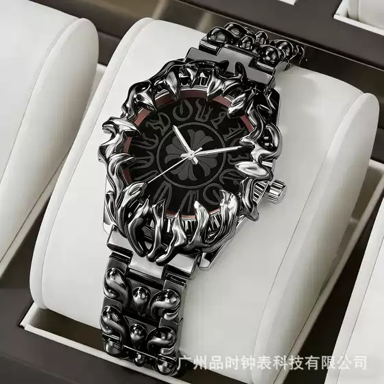 Millennium Alien Claw Watch Men's Retro Y2K Cro Iris Flower European and American Cross-Border Hot Item Factory Direct Shipment