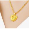 Vietnam gold collarbone water ripple necklace pendant love rose ladies gold-plated necklace pendant factory direct supply