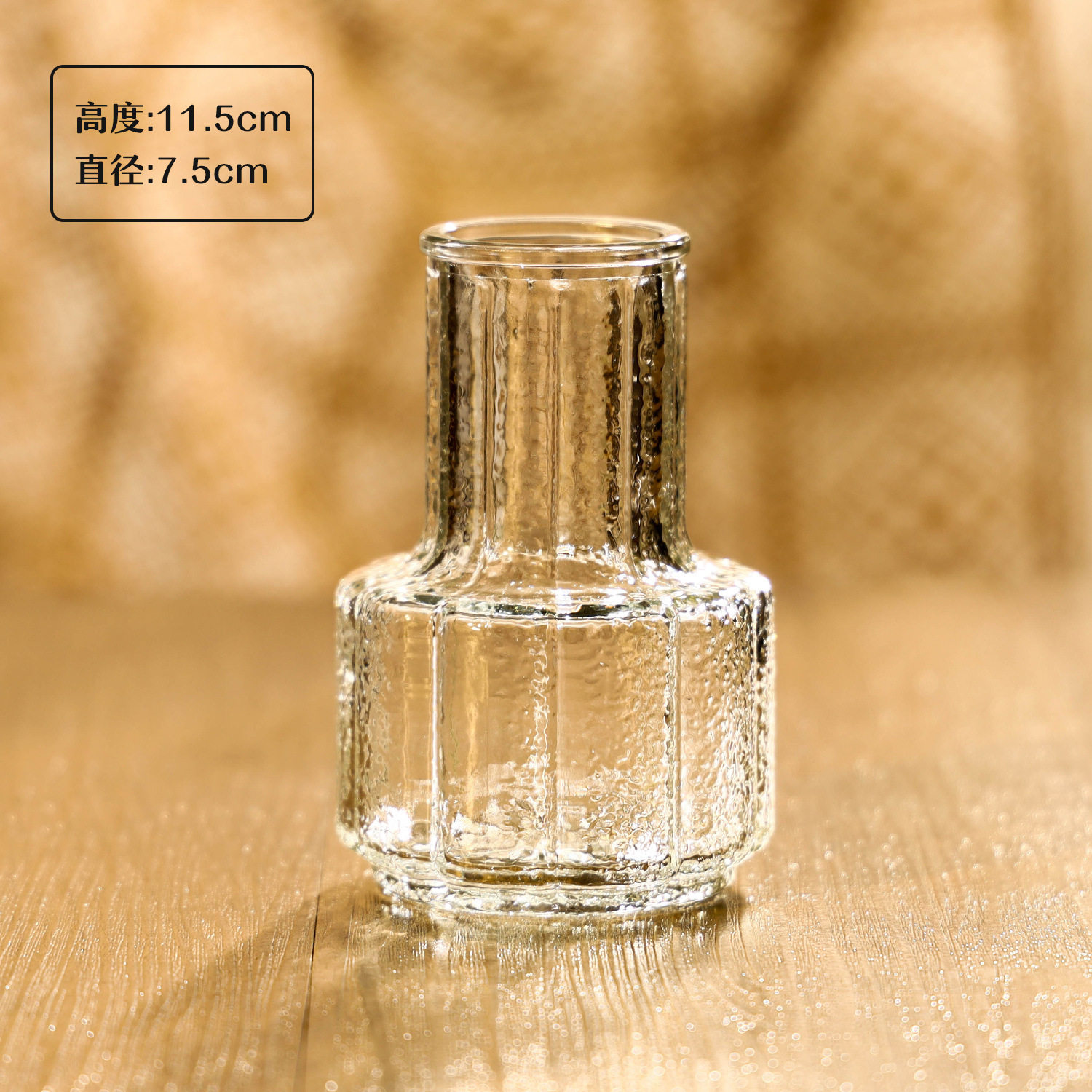 跨境热销复古玻璃花瓶插画高级感香薰瓶 透明ins风摆件小花瓶套装