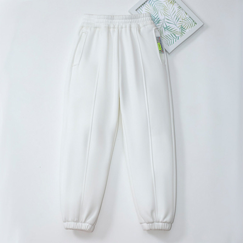 Fleece-lined Kids' Pants, Winter Thick Warm Boys' Trousers, Toddler Casual Pants