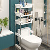 Stainless Steel Floor-Standing Bathroom Layered Toilet Storage Rack Shelf Organizer Bathroom Manufacturer No Drilling Required