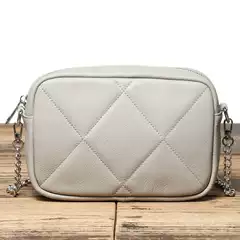 Cross-Border Quilted Chain Top-Layer Cowhide Small Square Bag for Women 2025 New Genuine Leather Crossbody Bag Simple Casual Shoulder Bag