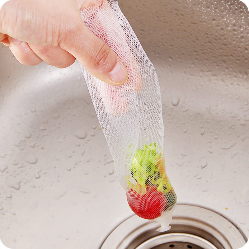 Kitchen sink filter disposable sewer garbage filter food residue pool mesh bag 100 only