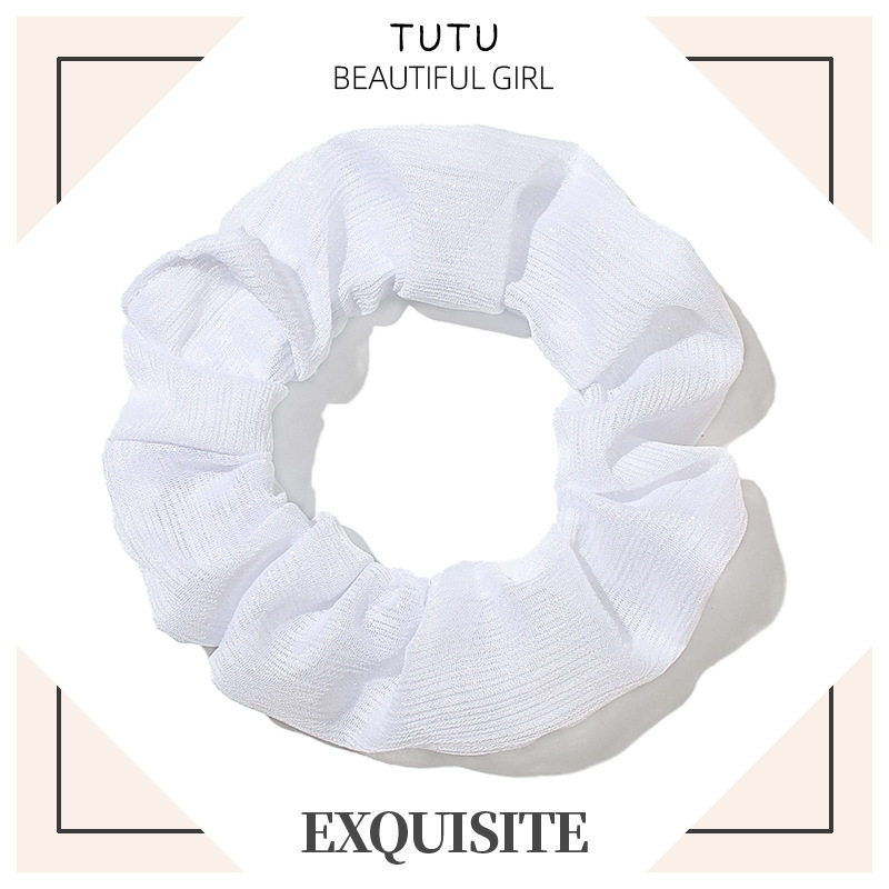 Big Sale Pure Color Large Intestine Hair Band for Women, Fresh and Simple Elegant, Hair Tie, Rubber Band, Women's Headband, Ball Hair Accessories