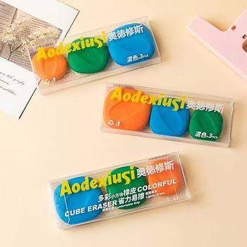 Colorful Small Square Erasers Are Easy to Grip and Wear-Resistant. Colorful Small Square Erasers for Classmates during the Dragon Boat Festival and Christmas Are Available Wholesale
