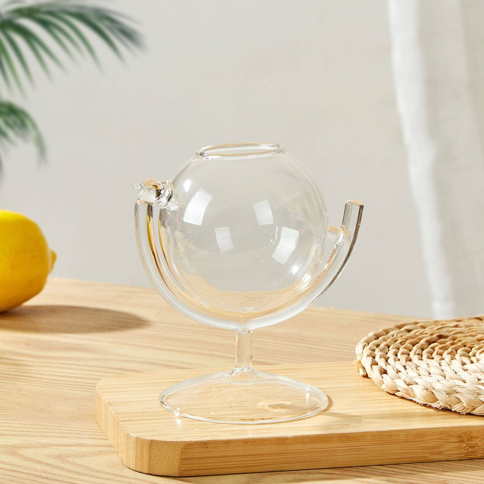 Creative High Borosilicate Globe Cup Bar Red Wine Glass Lemon Cup Drink Cocktail Western Restaurant Wine Glass Goblet