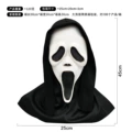White ghost screaming hood