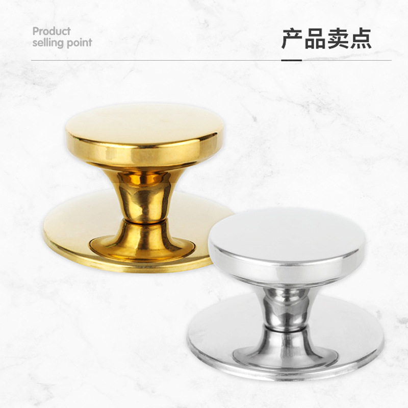 Thickened stainless steel pot lid handle glass lid handle top bead kitchen anti-scald universal pot lid cap kitchenware accessories