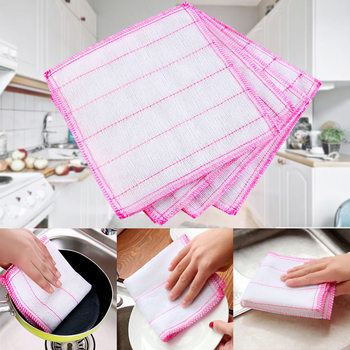 Kitchen Cotton Gauze Dishcloth Wholesale Absorbent Cloth Lint-Free Cotton Gauze Kitchen Cleaning Dish Towel Scouring Pad