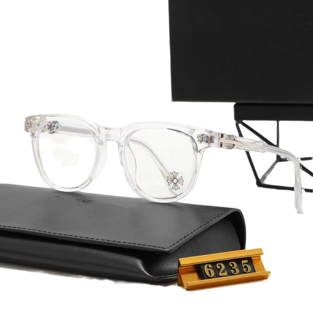 2023 New Crowe Glasses-Europe, America and Overseas Fashion Glasses Frame Street Photography Plain Glasses Frame Flat Glasses 6235