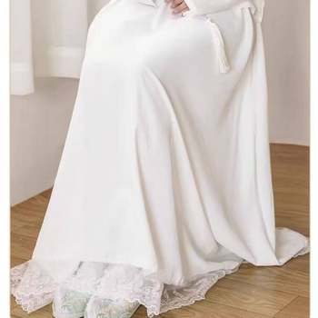 Lace Petticoat Anti-Exposure Half Skirt with Horse Face Lining Anti-Static Cheongsam Hanfu