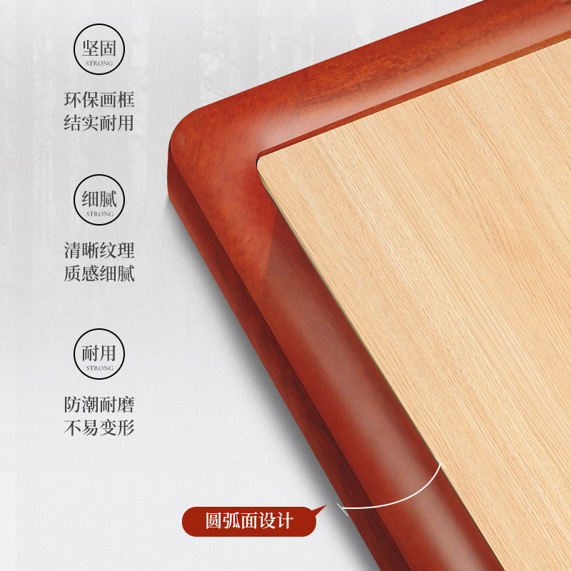 Solid wood picture frame paulownia wood rounded Chinese painting frame frame bar direct mounting Chinese painting frame frame bar mounting Chinese painting frame