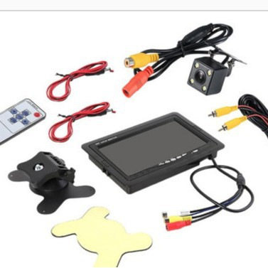 7-inch HD car monitor desktop reversing monitor truck two-way video input reversing image