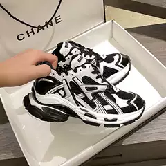 Comfortable Dad Shoes 2024 Summer New Color Matching Casual Sports Shoes Couples Thick-Soled Breathable Heightening Running Shoes