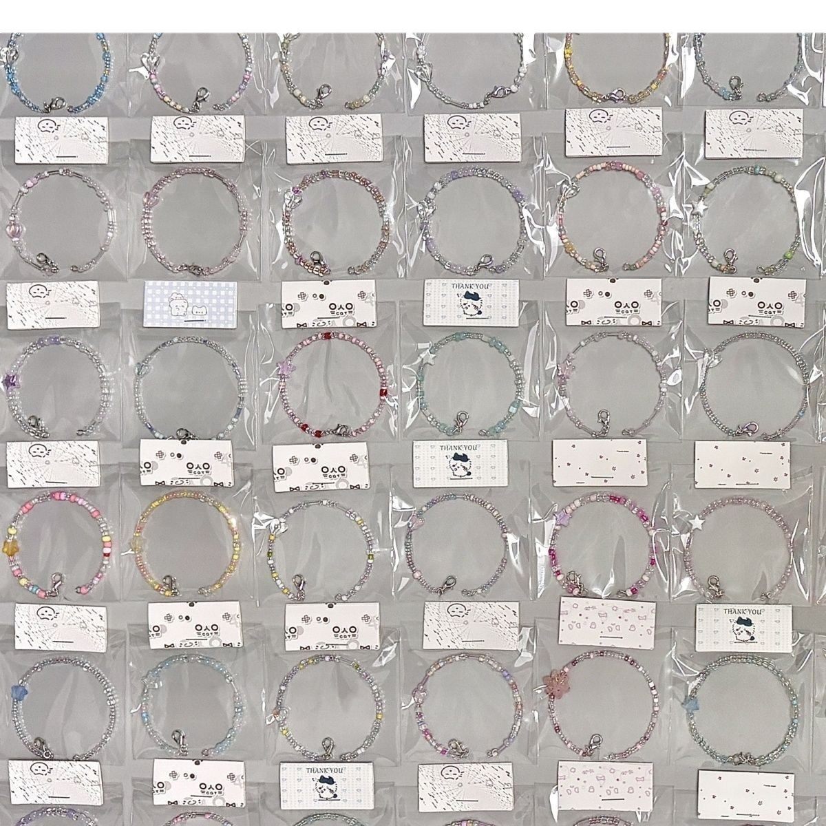 Girl's Heart Rice Bead Bracelet High Color Value Ins Style Macaron Cream Style Punk Style Explosions Online Celebrating Gift Clearance