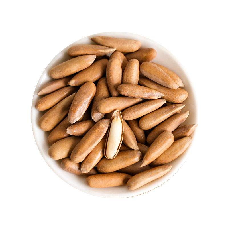 2025 New Arrival Lu Xiaoge Brazilian Pine Nuts Large Particles Hand Peeled Pine Nuts Small Package Nut Snacks 500g Wholesale