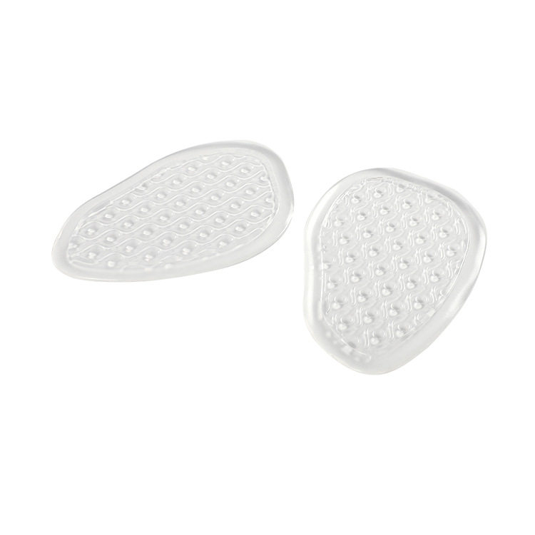 Silicone Transparent Forefoot Pad High Heels Pain-proof Half-size Insole Women's Forefoot Pad Thickened Non-slip Honeycomb Shock Absorption