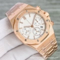 Rose gold steel white plate