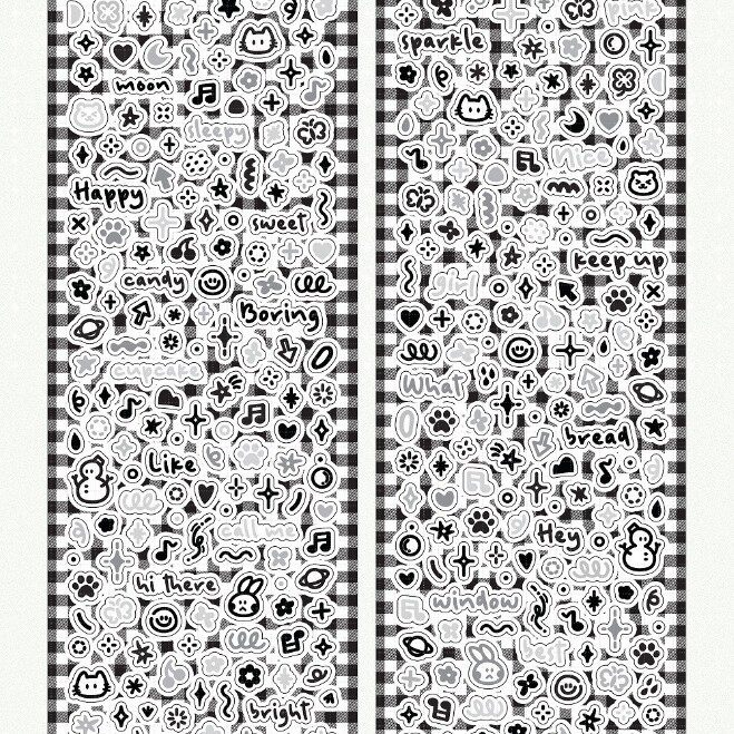 小さな飾り【黒灰】5メートル-鹿拾三巻