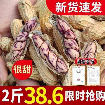 New Yunnan Colorful Peanuts in Shells, Raw and Cooked Colorful Wild Peanuts, Black Peanuts, a Specialty of Pu'Er