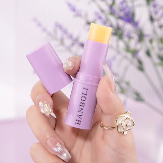 Peptide eye cream small purple stick moisturizing and moisturizing skin care portable