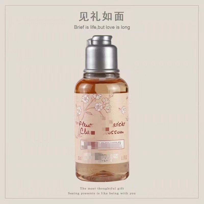Oshujia Sakura Shower Milk Body Lotion 35ml Care Sample B&B Supplies Travel Set Moisturizing and Moisturizing