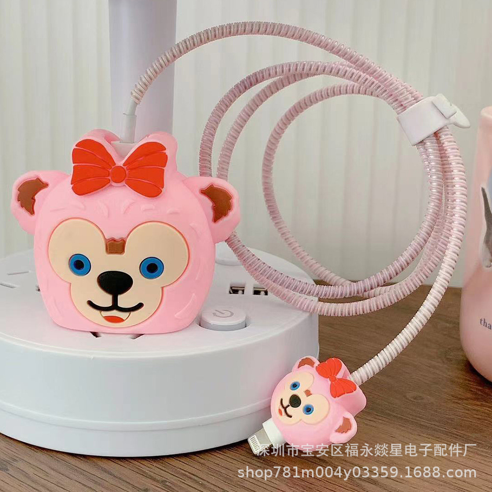 数据线保护套适用苹果充电器保护套芭芘充电头保护套充电线保护套