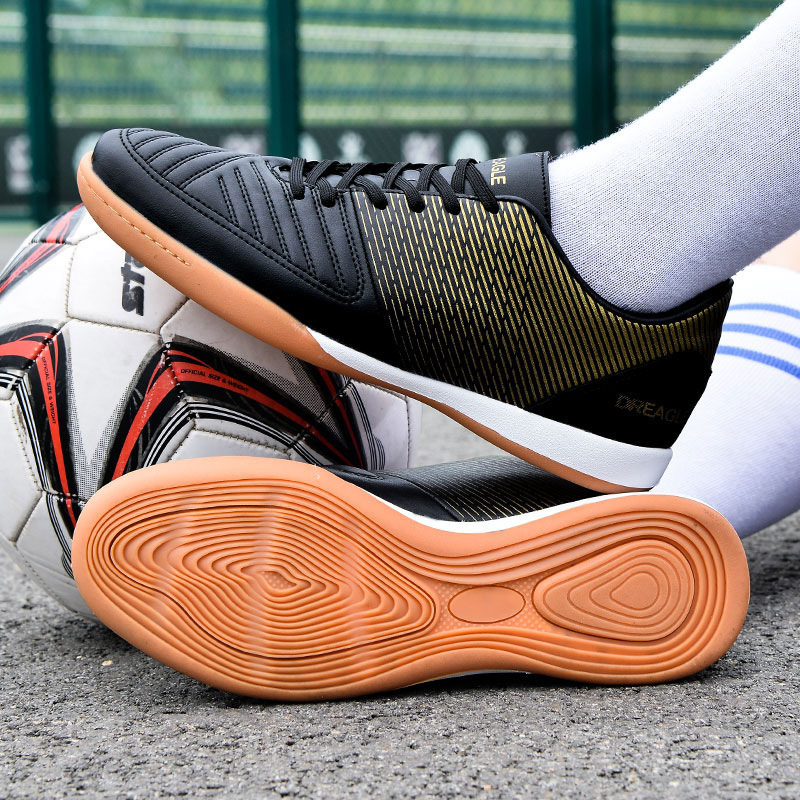 Giày bóng đá nam cổ thấp đinh gãy tập luyện thi đấu size 38-45 — DR07 đinh gãy đen trắng, DR07 đinh gãy vàng đen