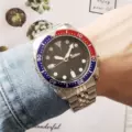White shell red and blue circle steel belt