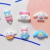 Cute creative white dog cartoon cream glue phone case DIY hair accessories creative hair accessories diy resin accessories wholesale