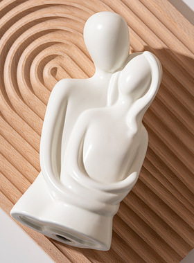 ins风玄关摆件 简约奶油风花摆件级感客厅桌面家居餐厅装饰品