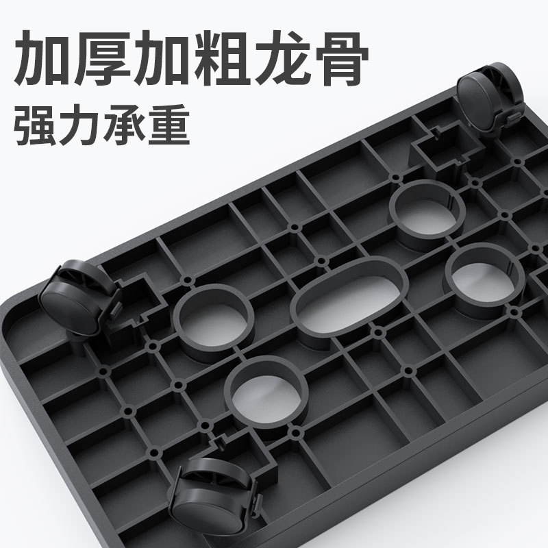 电脑主机托架子台式机箱移动万向刹车滑轮底座增高置物拖架简约