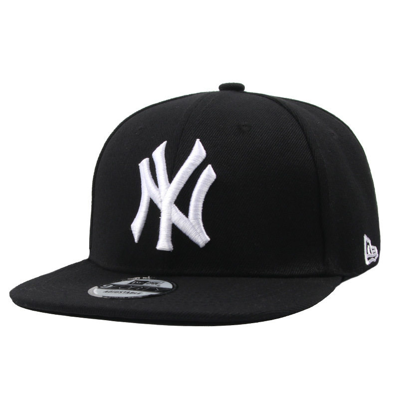 Bordado de sombrero del equipo de la liga de béisbol profesional europea y americana con gorra de béisbol de los Yankees para hombres y mujeres gorra de ala plana de hip-hop de la NFL