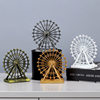 Ferris Wheel Retro Model Metal Crafts High-End Iron Art Home Living Room Desktop Tv Cabinet Decorative Ornaments
