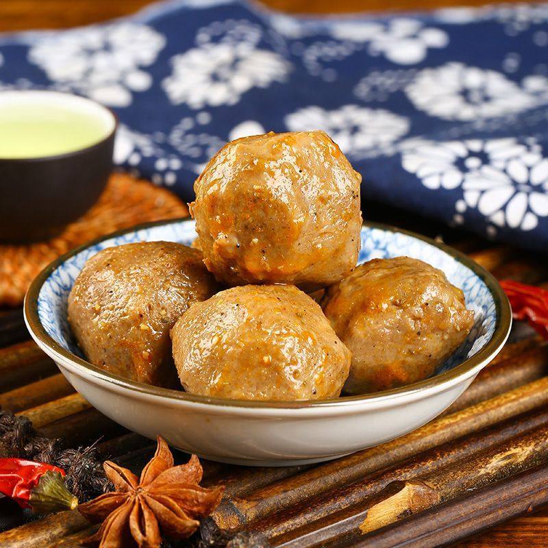 Haixianlang Juicy Fish Roe and Beef Tendon Balls, Ready-to-eat Independent Snacks, Fish Balls, Beef Balls, Ready-to-eat Food