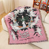 Custom Pattern Jacquard Multifunctional Decorative Tapestries Cotton Blanket Sofa Towel Office Nap Blanket High-end Gift Blanket