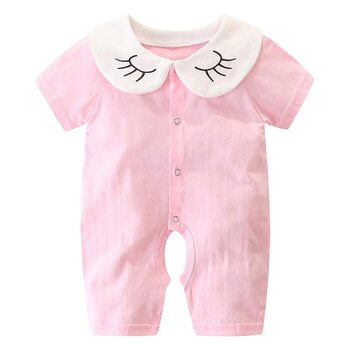 Newborn Baby Summer Clothes 0-3 Months Baby Hakayama Thin Body Clothes 6 Pure Cotton Short Sleeve Newborn Clothes Summer