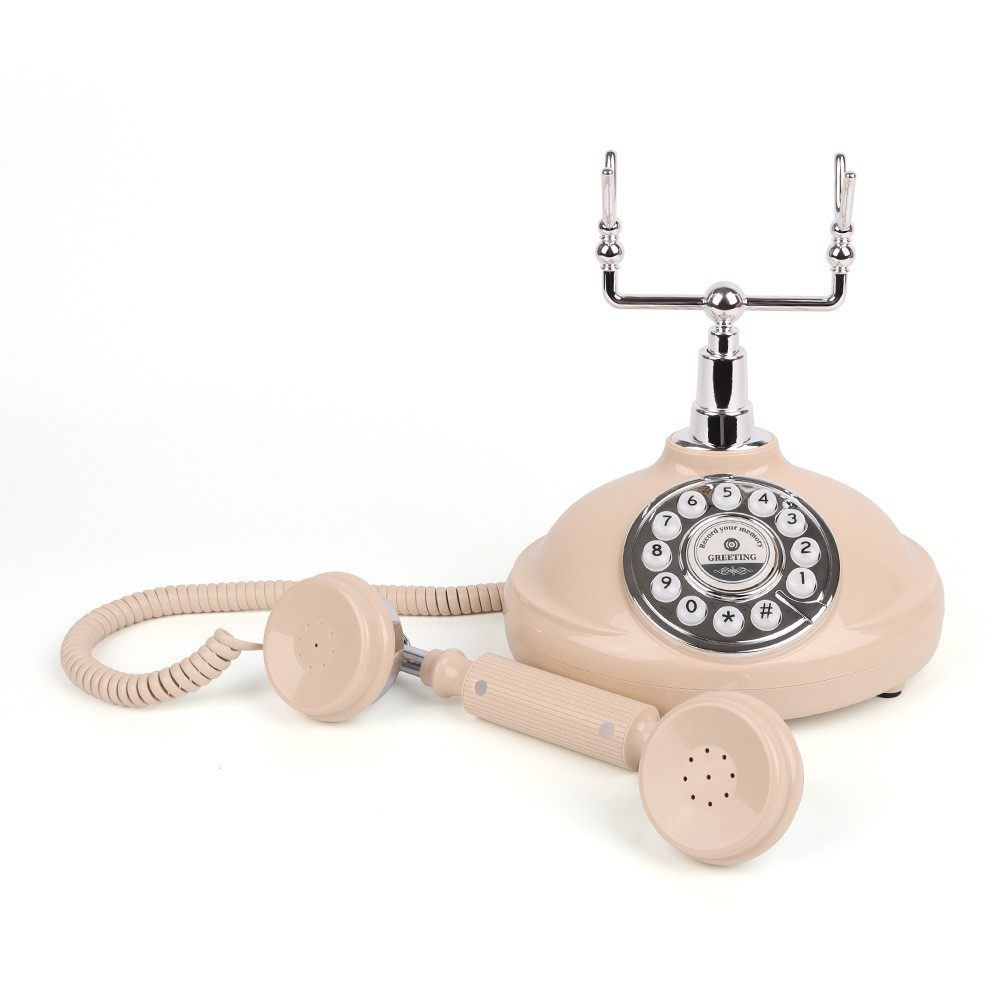 跨境复古电话机按键式電話固定座机客房办公家用酒店仿古电话厂家